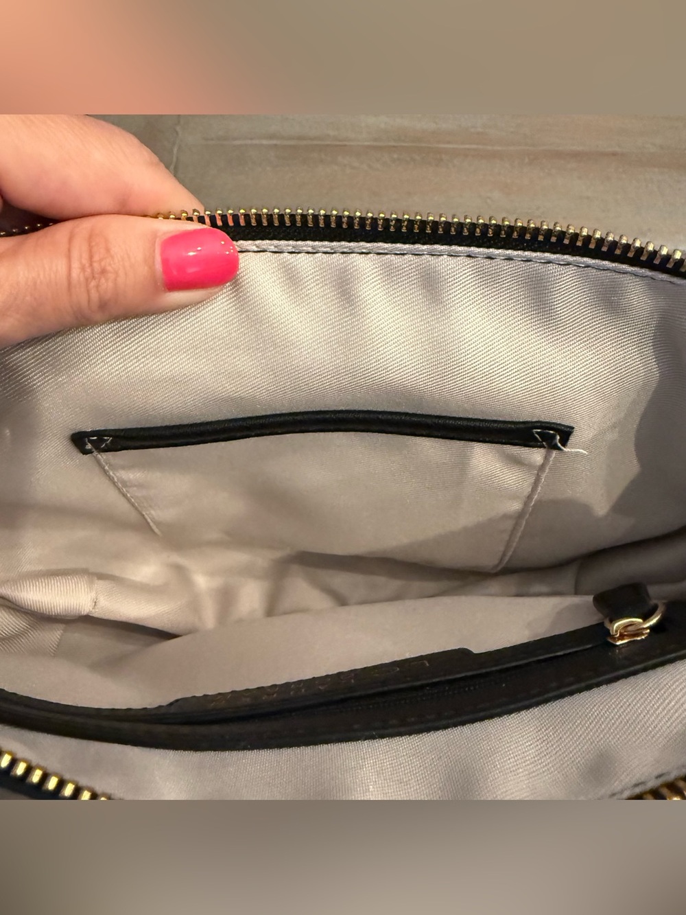 Lauren Conrad Black Cross Body Bag Black Orange Slice Crossbody Bag Preowned - Picture 10 of 14